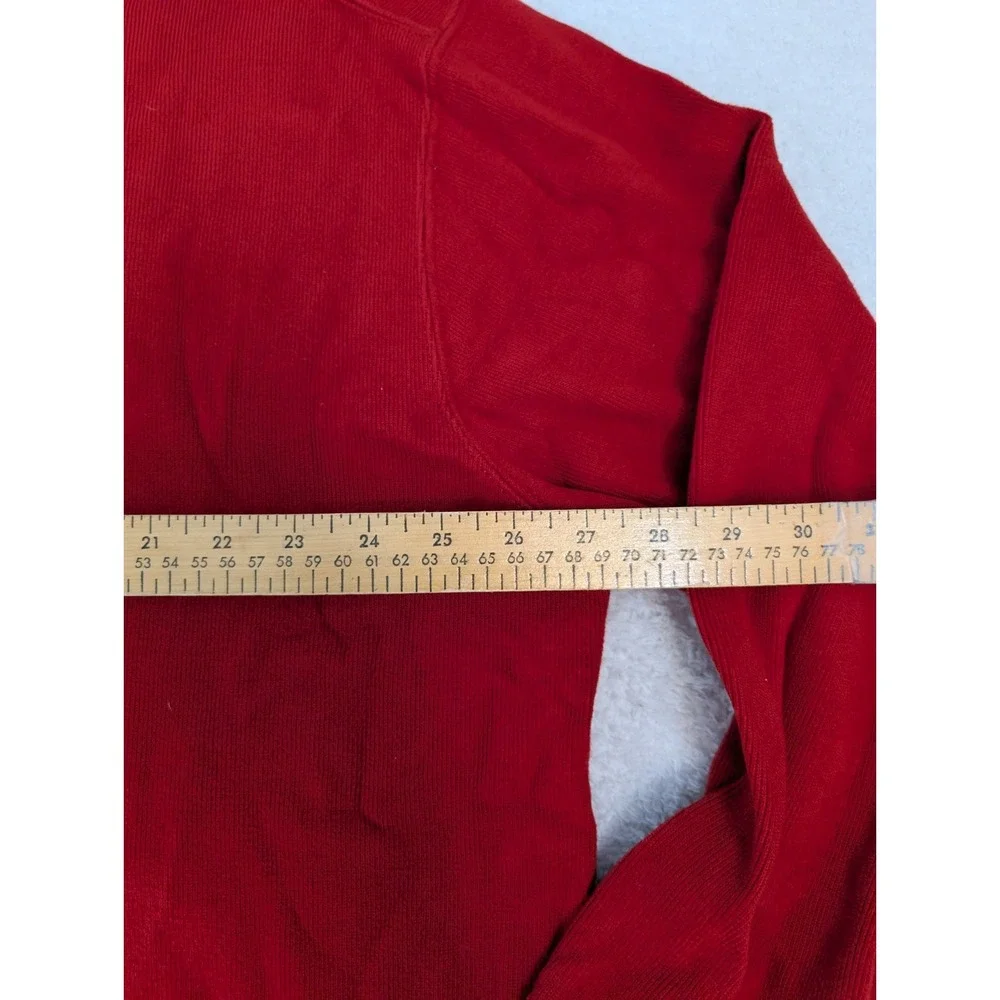 Polo Ralph Lauren‎ Sweater Mens 2XLT Red 1/4 Zip LS 100% Blue Pony Exclusive